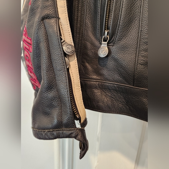 Indian Leather Cafe style jacket - size M - Picture 13 of 14